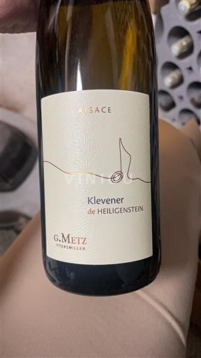 Alsace Klevener-de-heiligenstein G. Metz Klevener de Heiligenstein 2022