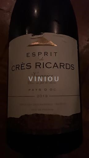 Linguadoca e Rossiglione Paese d'Oc Crès Ricards Esprit de Crès Ricards 2019