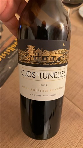 Bordeaux Castillon-côtes-de-bordeaux Clos Lunelles 2018