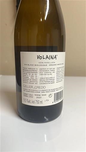 Catalonia Penedès Celler Credo Volaina 2023
