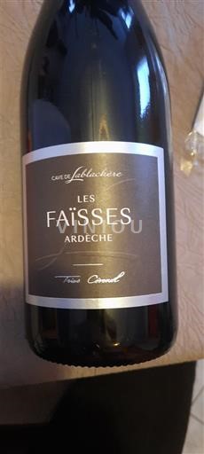 Verërat Rouge sec Les Faïsses Cave de Lablachère 2024 Francë Alpet dhe Rajonet e Rrjedhës së Rrjedhës së Lumit Rhone Ardèche IGP