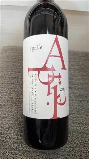Vùng trồng nho được cấp phép California Oakville Gargiulo Vineyards Aprile Super Oakville Blend 2022