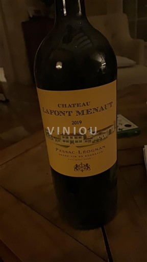 Vinos Rouge sec Château Lafont Menaut 2019 Francia Burdeos Pessac-Léognan AOC