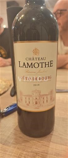 Bordeaux Côtes-de-bourg Château Lamothe 2019