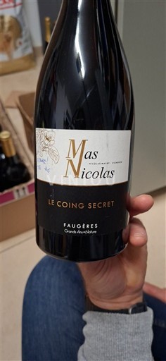 Langvedok Faugères Mas Nicolas Le Coing Secret 2019