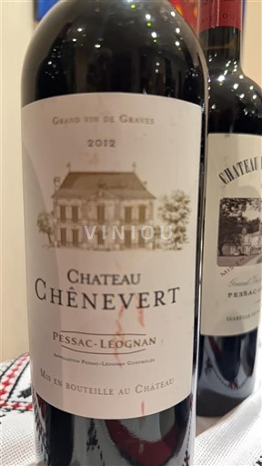 Vinos Rouge sec Château Chénevert 2012 Francia Burdeos Pessac-Léognan AOC