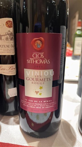 Bekaa Không xác định Clos St Thomas Les Gourmets Rouge 2011