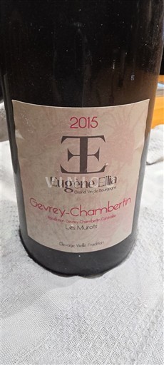 Bourgondië Gevrey-Chambertin Eugène Ellia Les Murots 2015