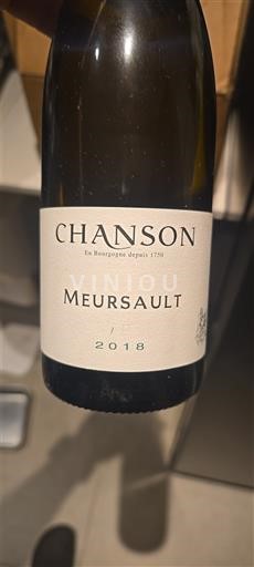 Burgundija Meursault Domaine Chanson 2018