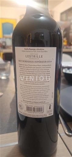 Burdeos Bordeaux superior Lestrille 2014