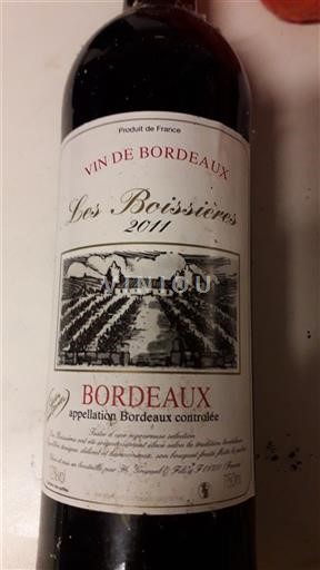 Burdeos Bordeaux Les Boissières 2011