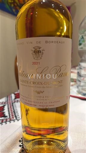 Bordeaux Sainte-Croix-Du-Mont Château La Rame 2021