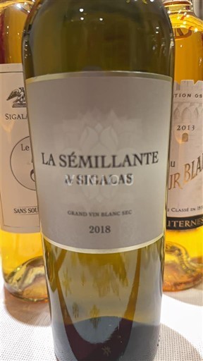 Burdeos Bordeaux Château Sigalas Rabaud La Sémillante de Sigalas 2018