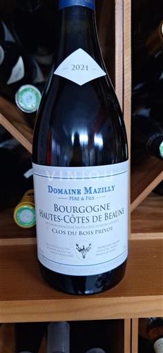 Borgoña Savigny-lès-Beaune Premier Cru Domaine Mazilly Père & Fils Clos du Bois Prévot 2021