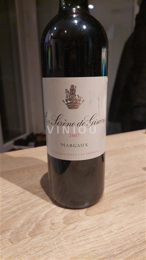 Bordeaux Margaux La Sirène de Giscours 2007