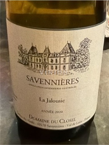 Valle della Loira Savennières Domaine Closel La Jalousie 2020