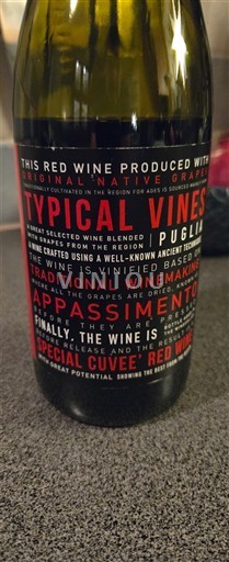 Apulia Puglia Special Cuvée Red Wine Non-Vintage