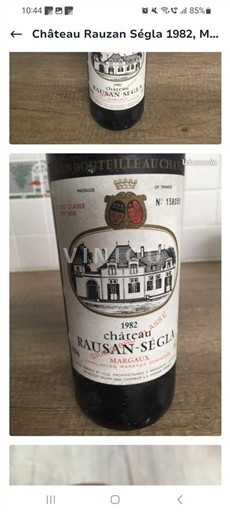Bordeaux Margaux Château Rauzan-Ségla 1982