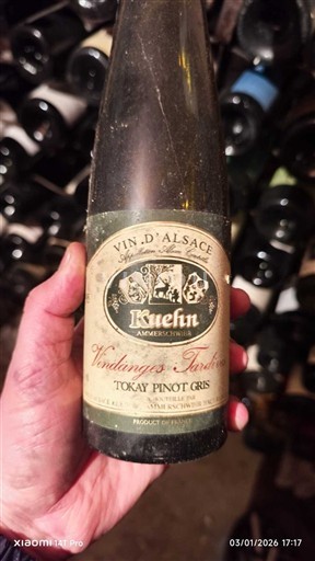 Alsacia Vendanges Tardives Kuehn Vendanges Tardives Tokay Pinot Gris 1995