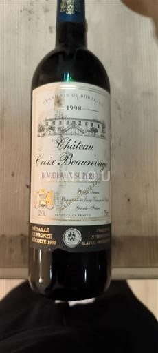 Burdeos Bordeaux superior Château Croix Beauvivat 1998