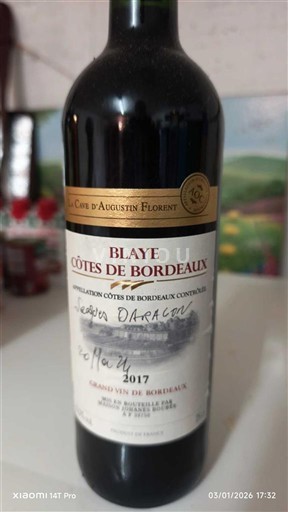 Bordeaux Blaye-Côtes-de-Bordeaux La Côte d'Augustin Flourent 2017
