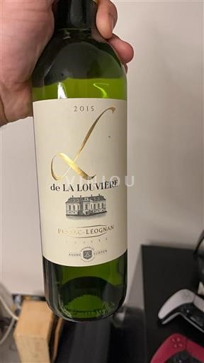 Vinos Blanc sec L de La Louvière Château La Louvière 2015 Francia Burdeos Pessac-Léognan AOC