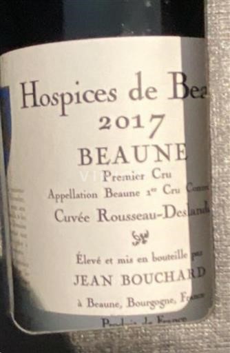 Burgundija Beaune Premier Cru Hospices de Beaune Rousseau-Deslandes 2017