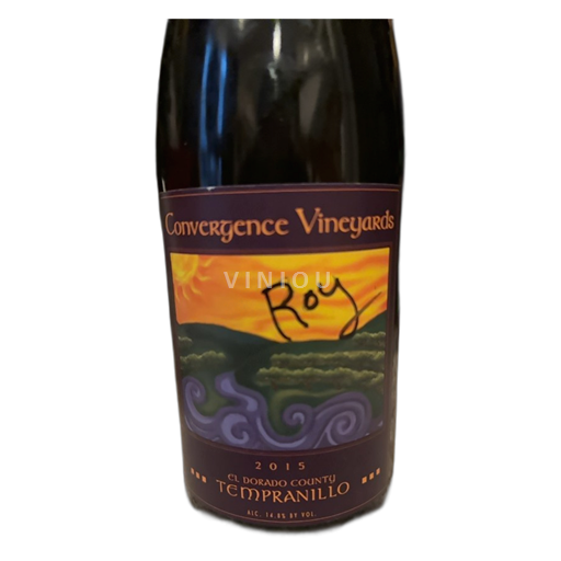 Vùng trồng nho được cấp phép California Sierra Foothills Convergence Vineyards Tempranillo 2015