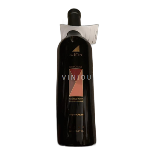Vùng trồng nho được cấp phép California Paso Robles Justin Vineyards & Winery Isosceles 2018