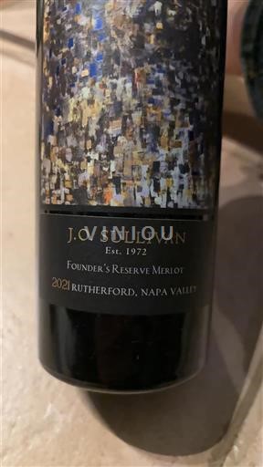 Vùng trồng nho được cấp phép California Rutherford J.O. Sullivan Founder's Reserve Merlot 2021