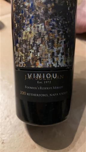 Vùng trồng nho được cấp phép California Rutherford J.O. Sullivan Founder's Reserve Merlot 2019
