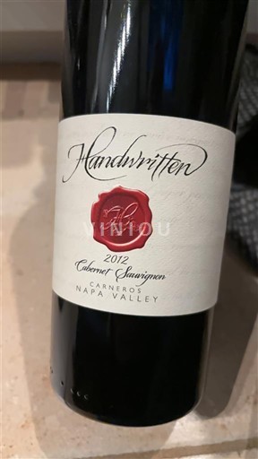 California AVAs Napa Valley Handwritten 2012