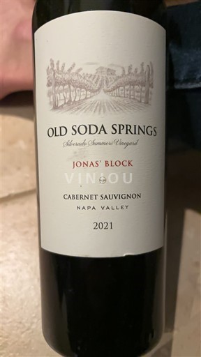 California AVAs Napa Valley Old Soda Springs Jonas' Block 2021
