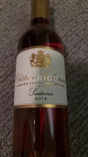 Bordeaux Sauternes Château Suduiraut 2014