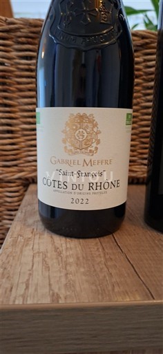 Rhônedalen Côtes du Rhône Gabriel Meffre Saint-François 2022