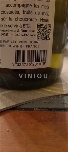Alsace Vins Cornelius Không niên vụ