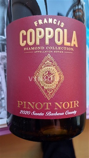 Vùng trồng nho được cấp phép California Sta. Rita Hills Francis Coppola Santa Barbara / Diamond collection 2020