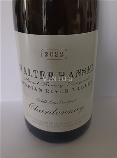 AVA californiennes Sonoma Coast Walter Hansel Cahill Lane / russian river 2022