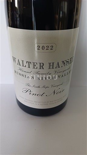 Vùng trồng nho được cấp phép California Russian River Valley Walter Hansel Russian River / the south slope 2022