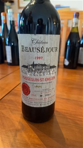 Bordeaux Puisseguin-saint-émilion Château Beauséjour 1997