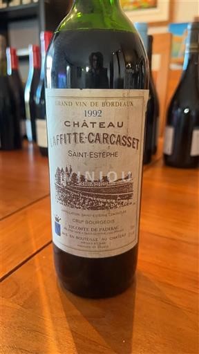 Bordeaux Saint-Estèphe Château Laffitte-Carcasset 1992