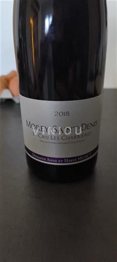 Bourgogne Morey-saint-denis Premier Cru Domaine Anne et Hervé Sigaut 1er Cru Les Charrières 2018