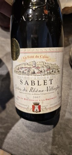 Rhône-dalen Ikke specificeret La Font du Cayla 2007