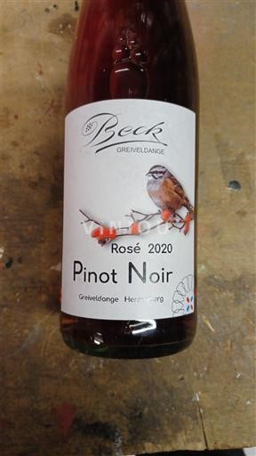Moselle Luxembourg Không được chỉ định Beck Pinot Noir Rosé 2020