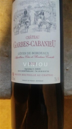 Bordeaux Côtes-de-Bordeaux Château Garbes-Cabanieu 2023