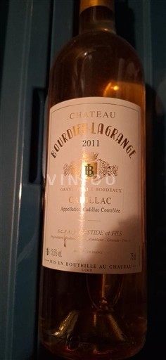 Bordeaux Cadillac Château Bourdillot La Grange 2011