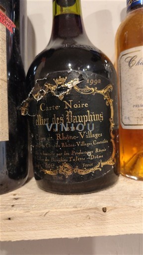 Thung lũng Rhône Côtes-du-rhône-villages Cellier des Dauphins Carte Noire 1992