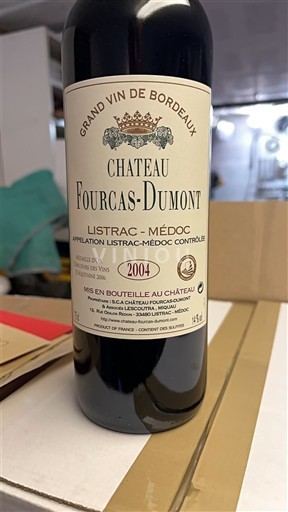 Bordeaux Listrac-Médoc Château Fourcas-Dumont 2004