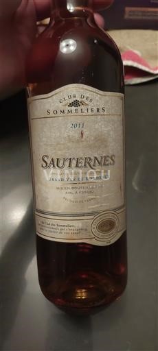 Bordeaux Sauternes Club des Sommeliers 2011