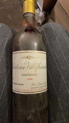 Bordeaux Sauternes Château Villefranche 1990